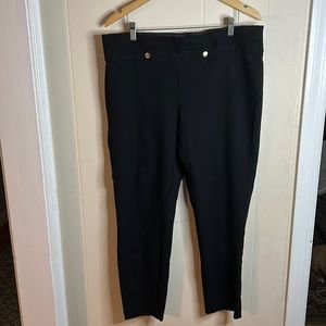Anne Klein Flat Front Cropped Pants